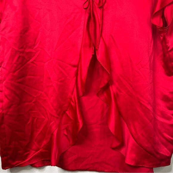 Victoria’s Secret Red Satin “Love” Valentine’s Day Mini Robe (One Size) - Picture 6 of 13